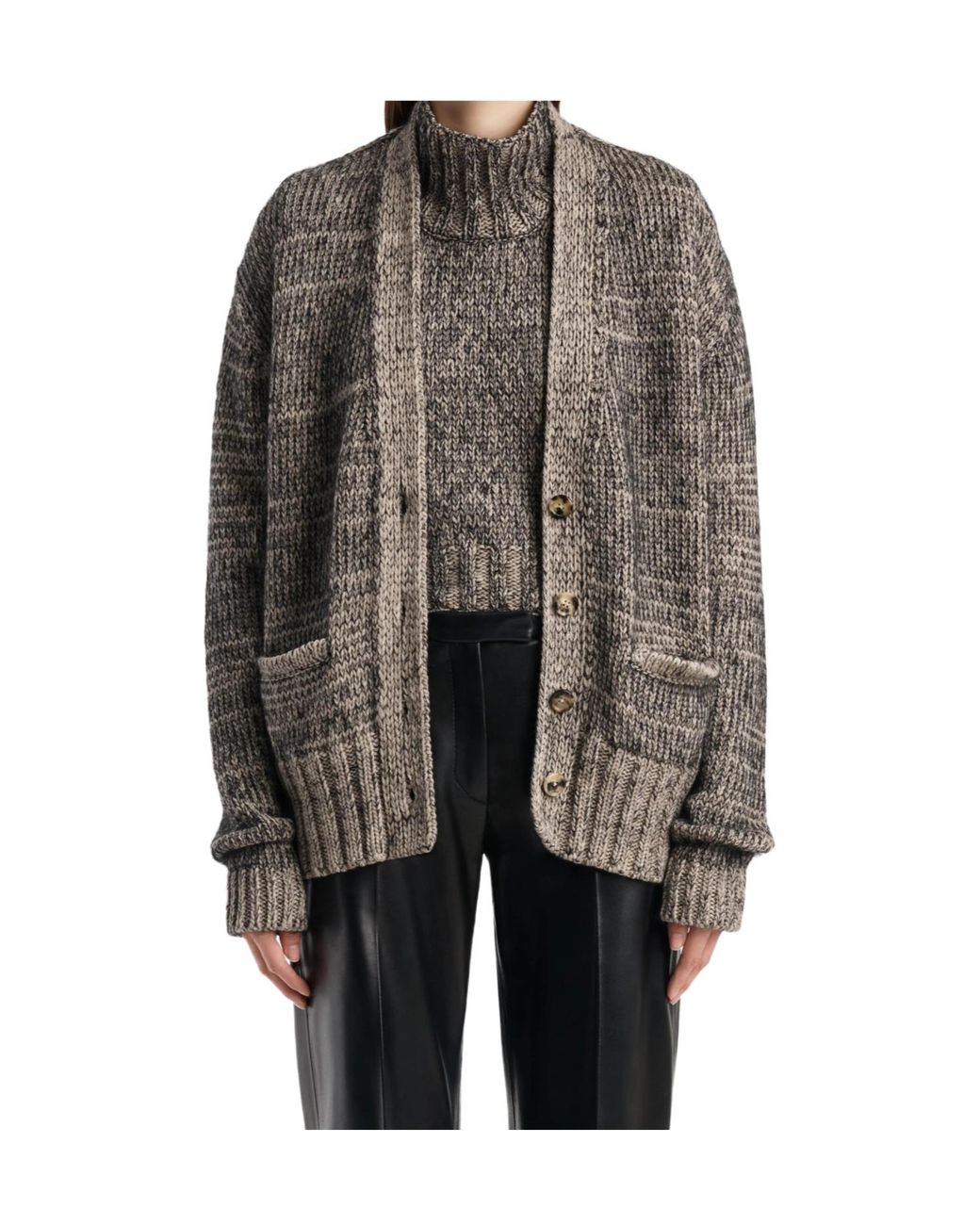 Khaite Brown Maura Cardigan