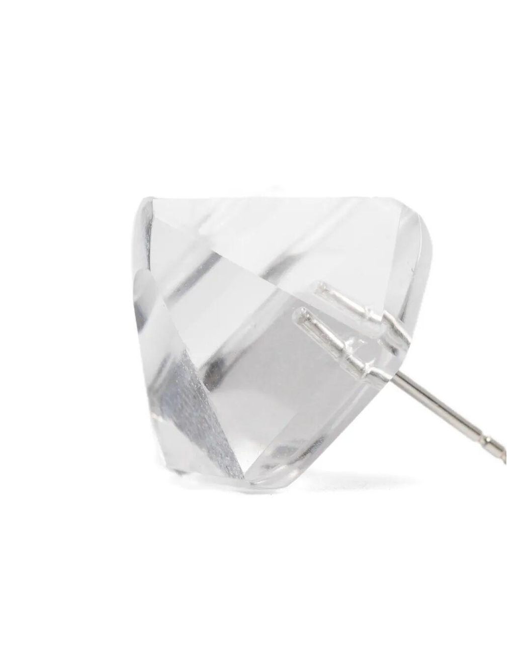 Monies White Geometric Earrings