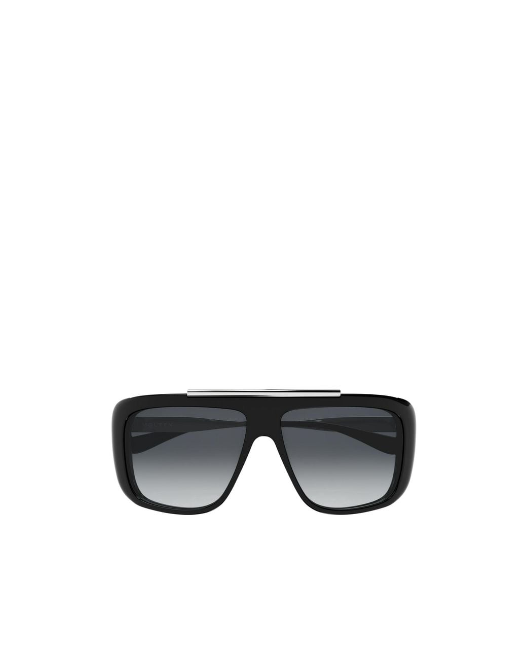 McQueen Black Eyewear Pilot Frame Sunglasses for men