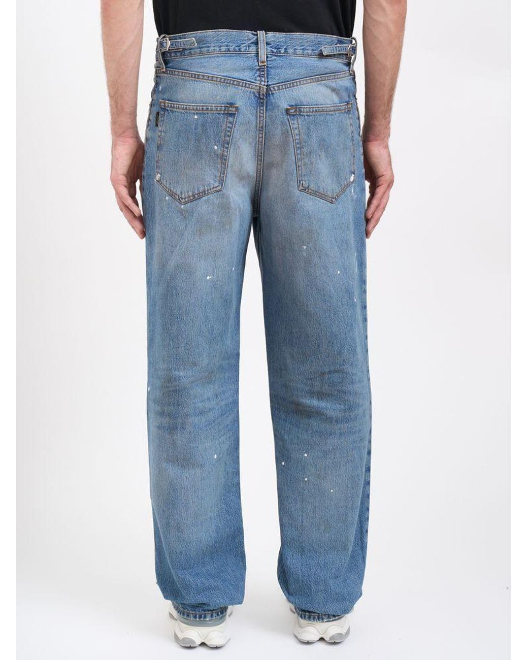 Haikure Blue Logo Jeans for men