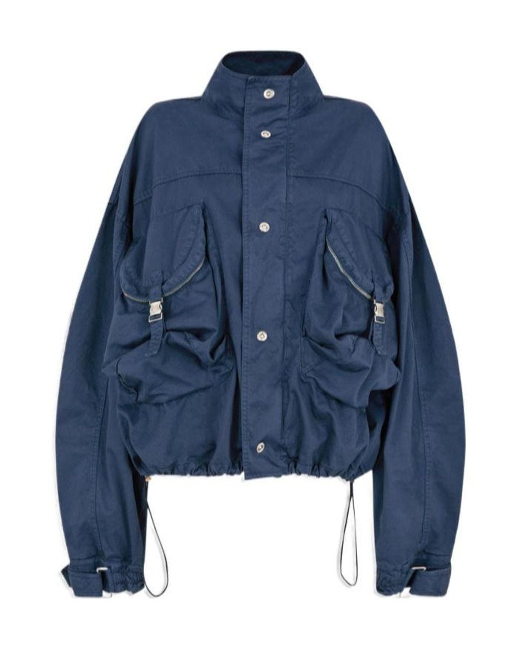 The Attico Blue The Washed Bomber Jacket