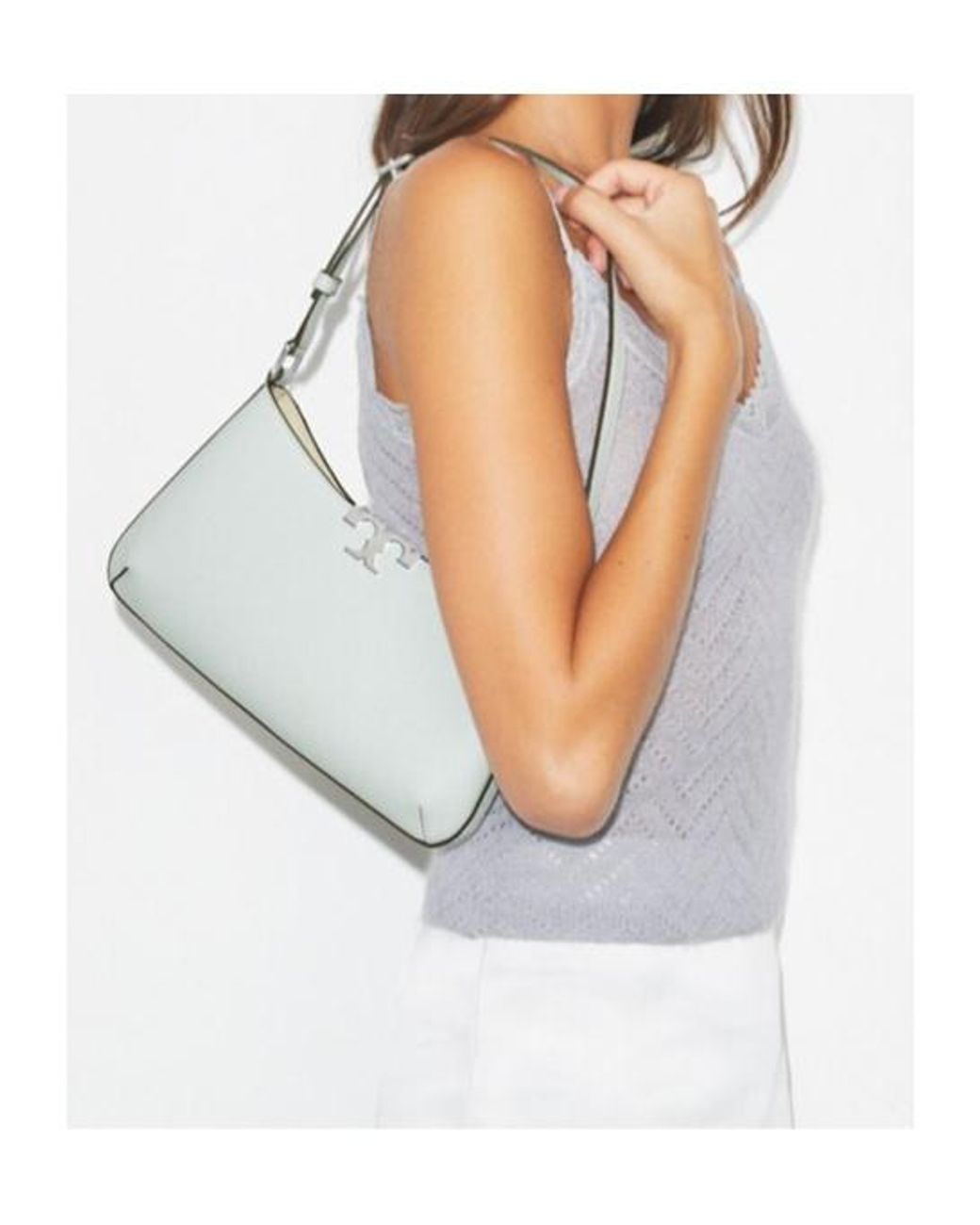 Tory Burch Gray Eleanor Shoulder Bag