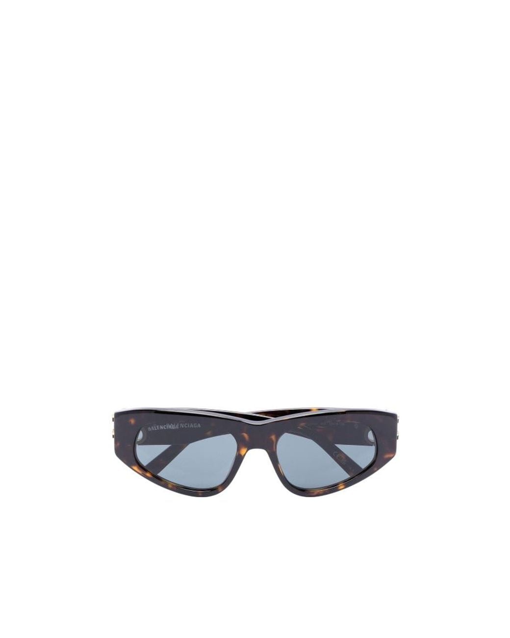 Balenciaga Blue Eyewear Rectangular Frame Sunglasses
