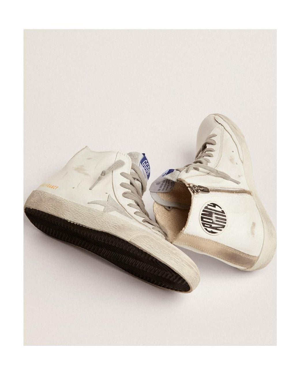 Golden Goose Deluxe Brand Natural Francy High-Top Sneakers
