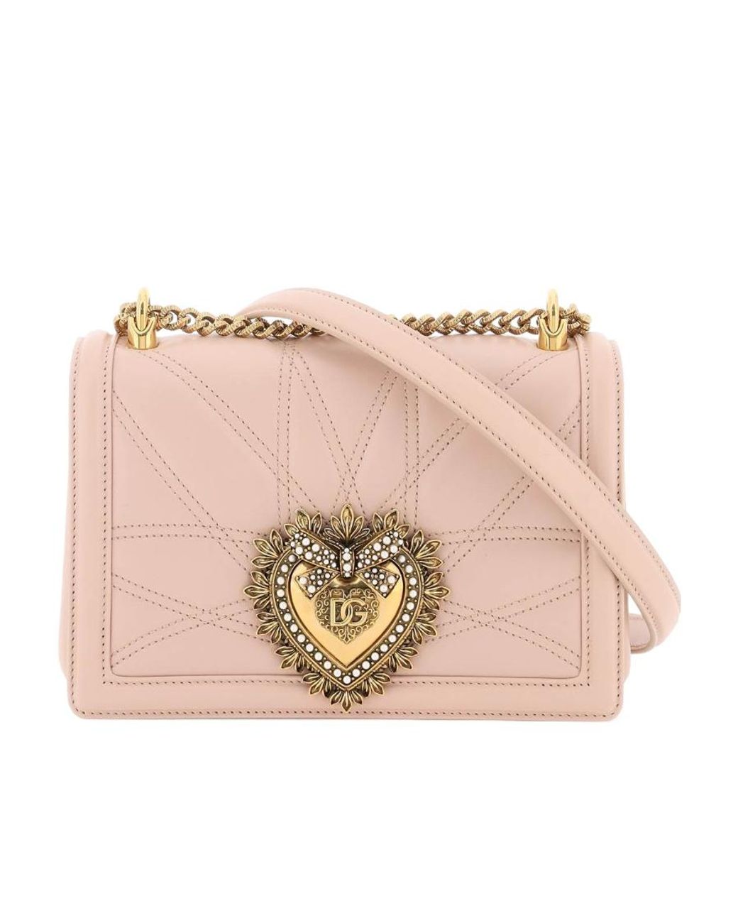 Dolce & Gabbana Natural Devotion Logo Plaque Shoulder Bag
