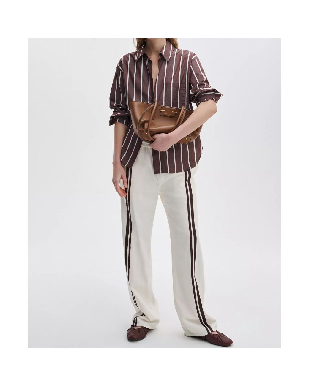 Rag & Bone Red Striped Relaxed Shirt