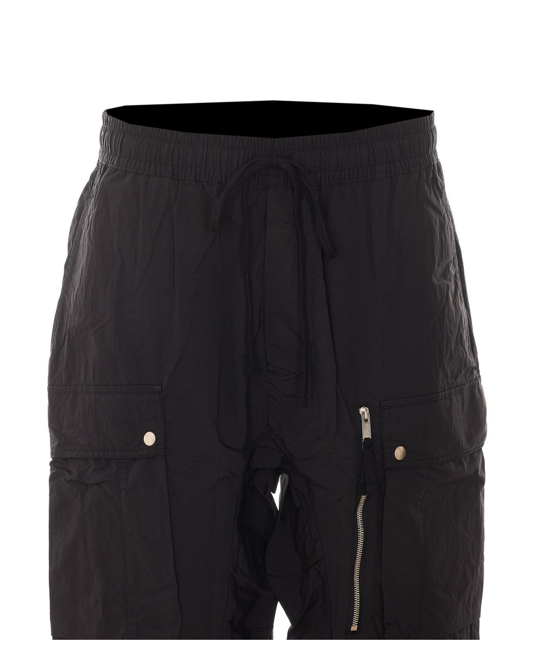 Thom Krom Black Cargo Zip Track Pants for men