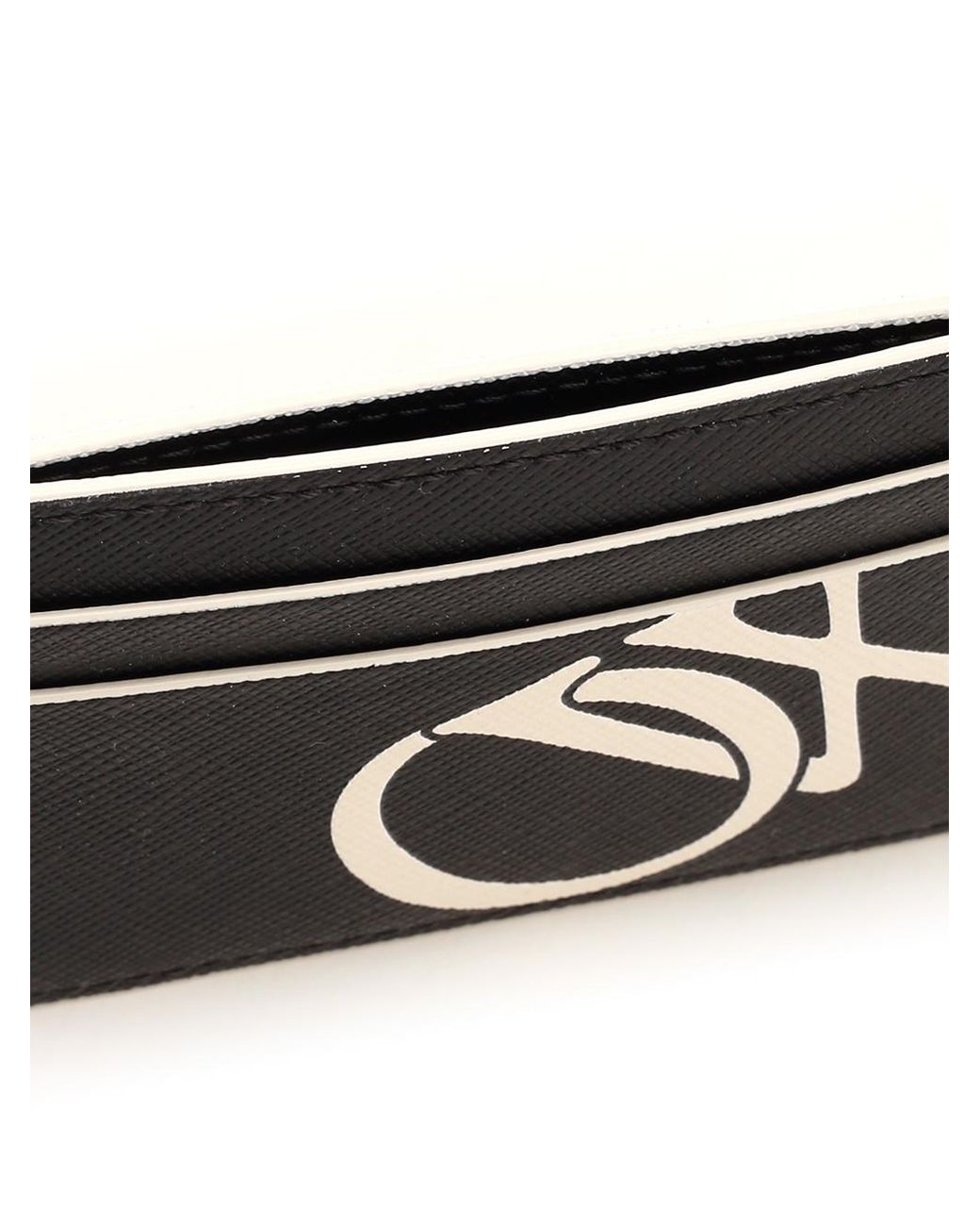 Off-White c/o Virgil Abloh Black Logo Printed Cardholder for men