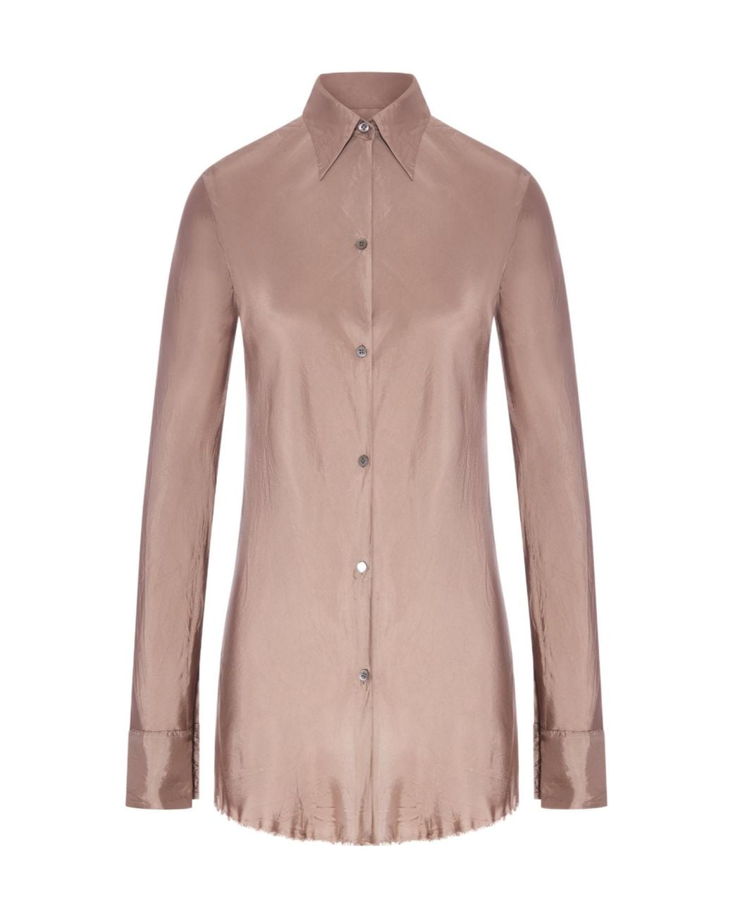 Dries Van Noten Pink Calima Long-Sleeved Shirt