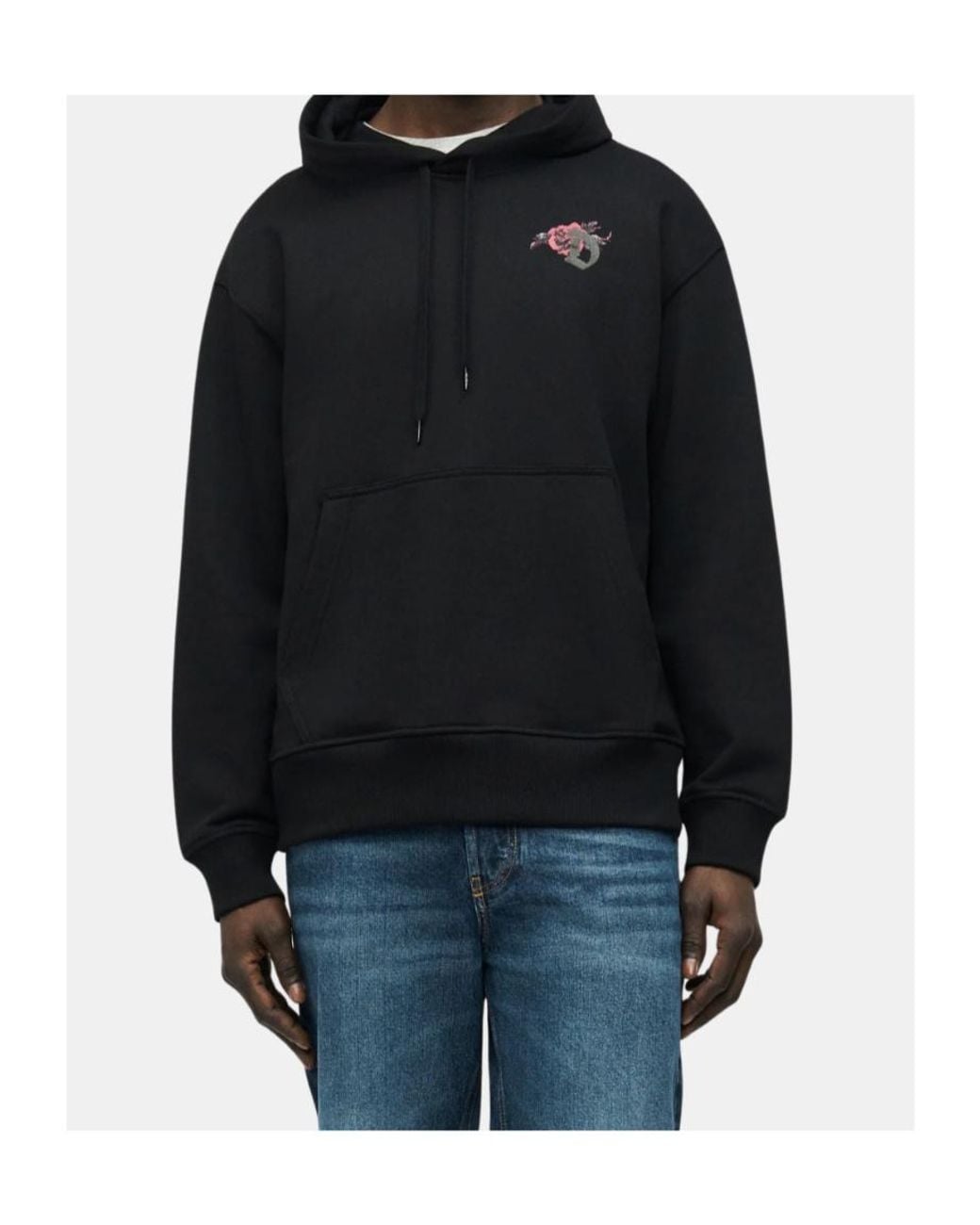 DIESEL Blue Hooded Sweatshirt for men