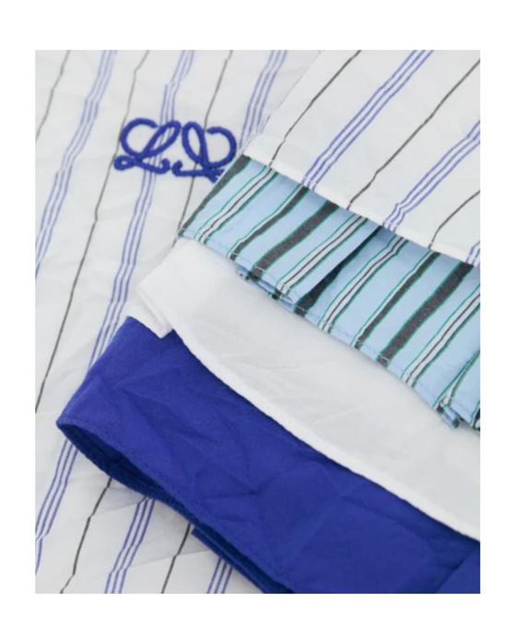 Loewe White Striped Short-Sleeve Shirt