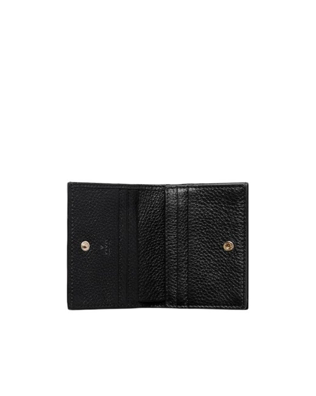 Gucci Black Gg Emblem Mini Wallet