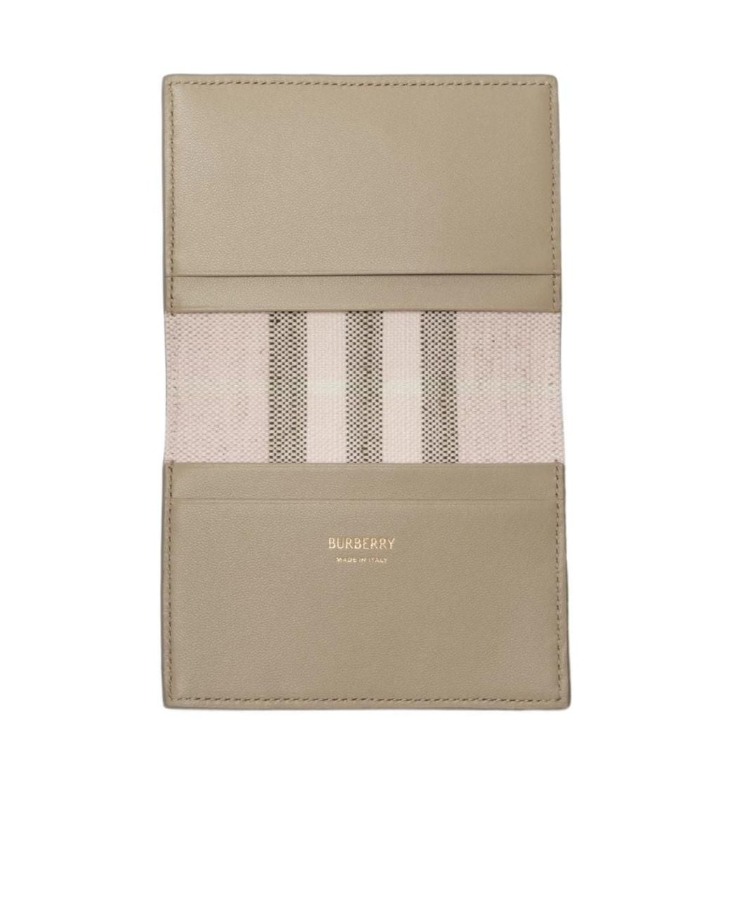 Burberry Natural Bloomsbury Folding Card Case