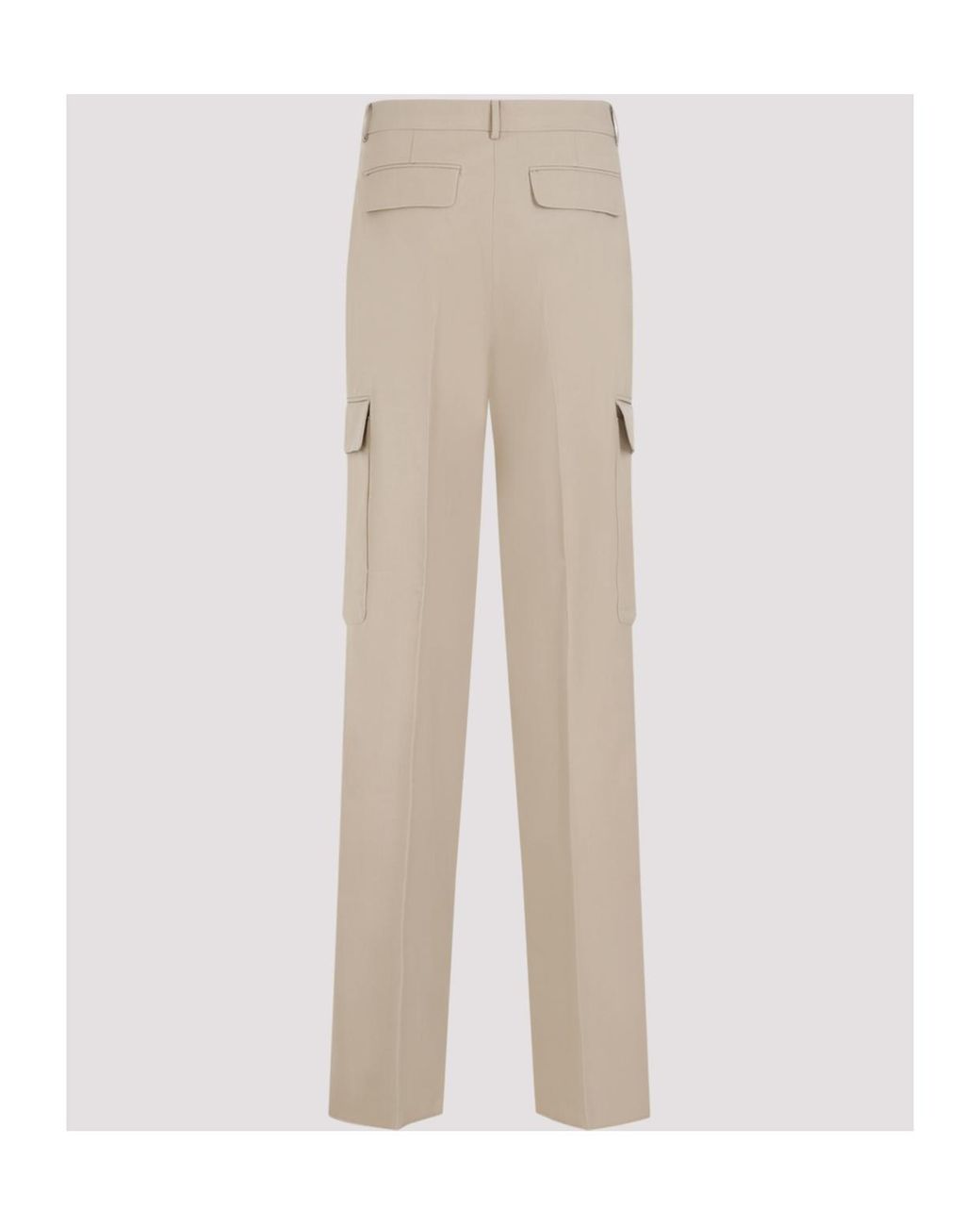 Sportmax Natural High Waist Straight Leg Trousers