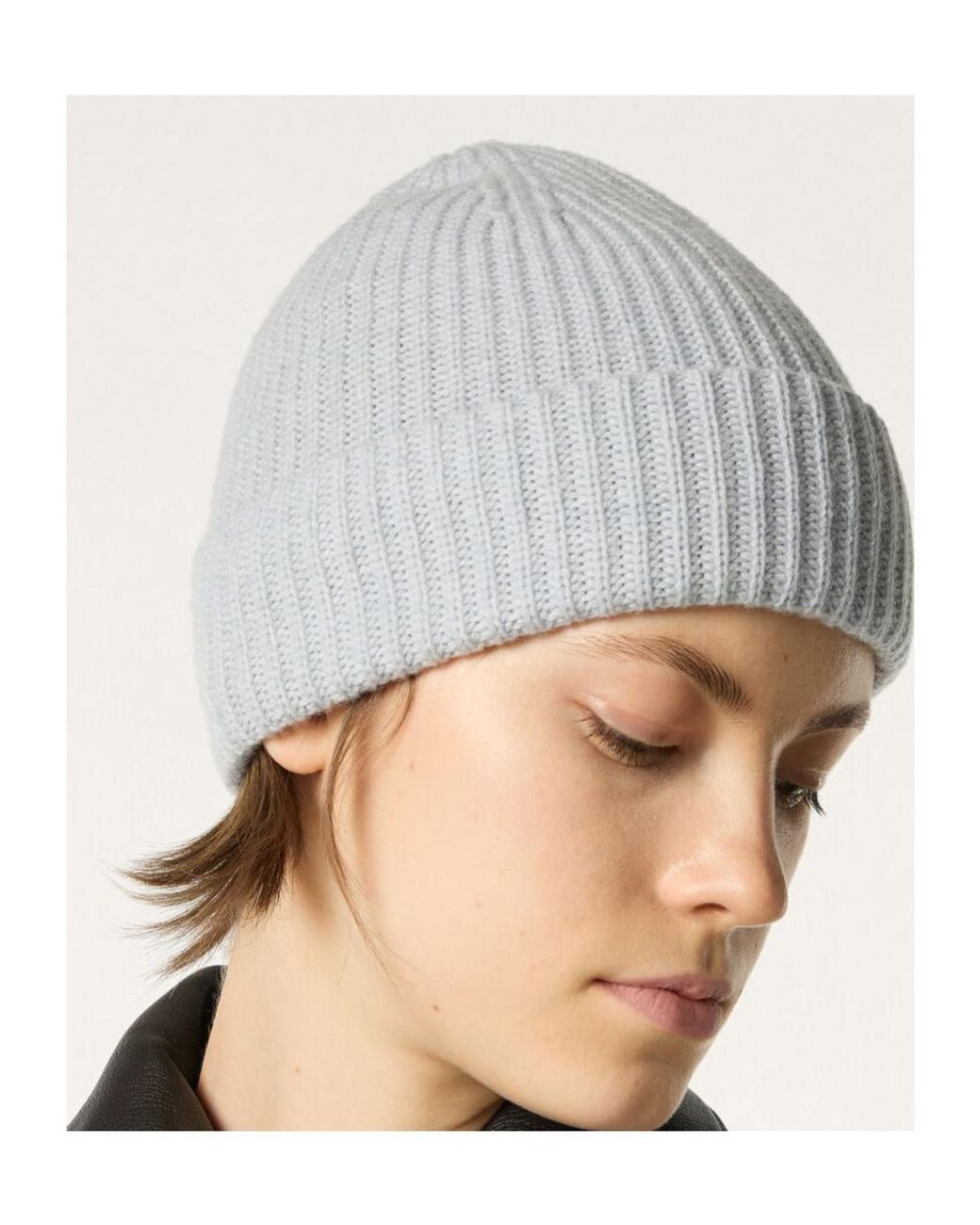 Loro Piana White Sergio Beanie