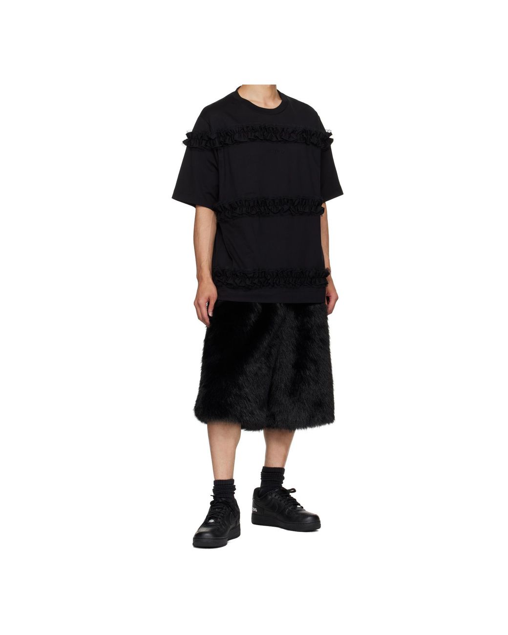 Comme des Garçons Black Comme Des Garçons X Nike Logo Patch Sneakers for men
