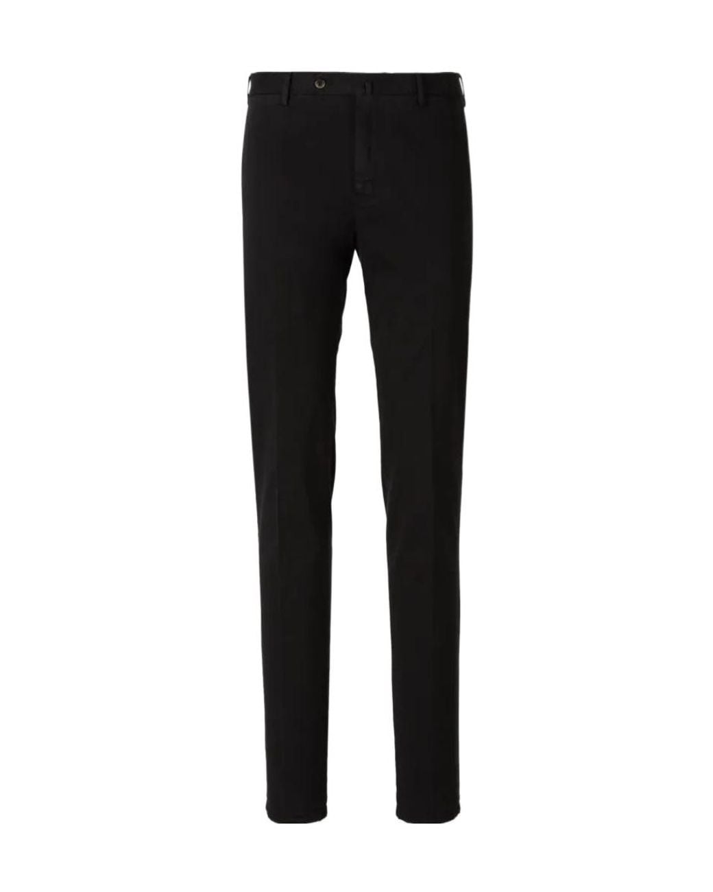 Pt Pantaloni Black Straight-Leg Trousers for men