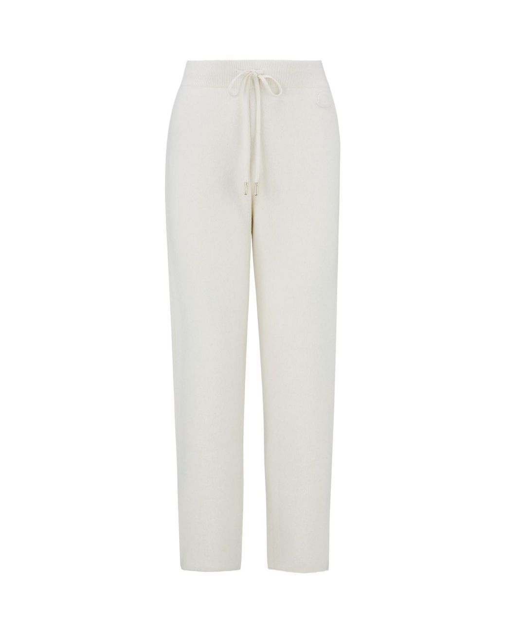 Moncler White Elastic Waist Jogging Pants