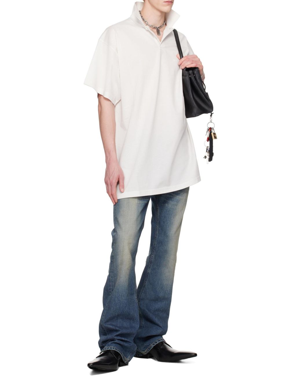 Balenciaga Blue Straight-Leg Jeans