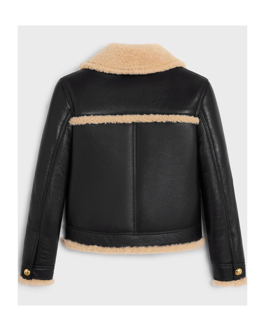 Céline Black Straight-Cut Blouson Jacket