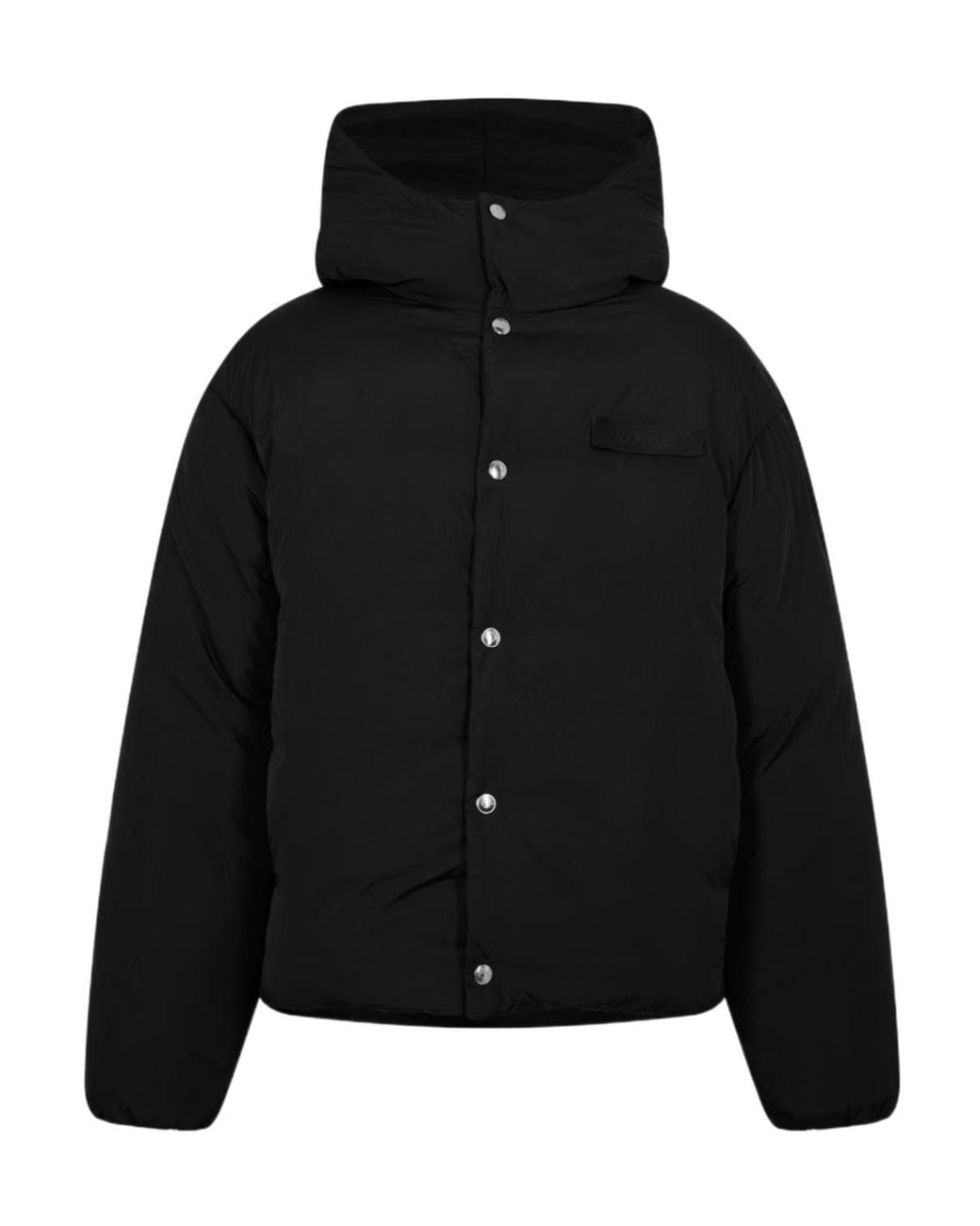 Jacquemus Black Long-Sleeved Hooded Cotton Jacket for men