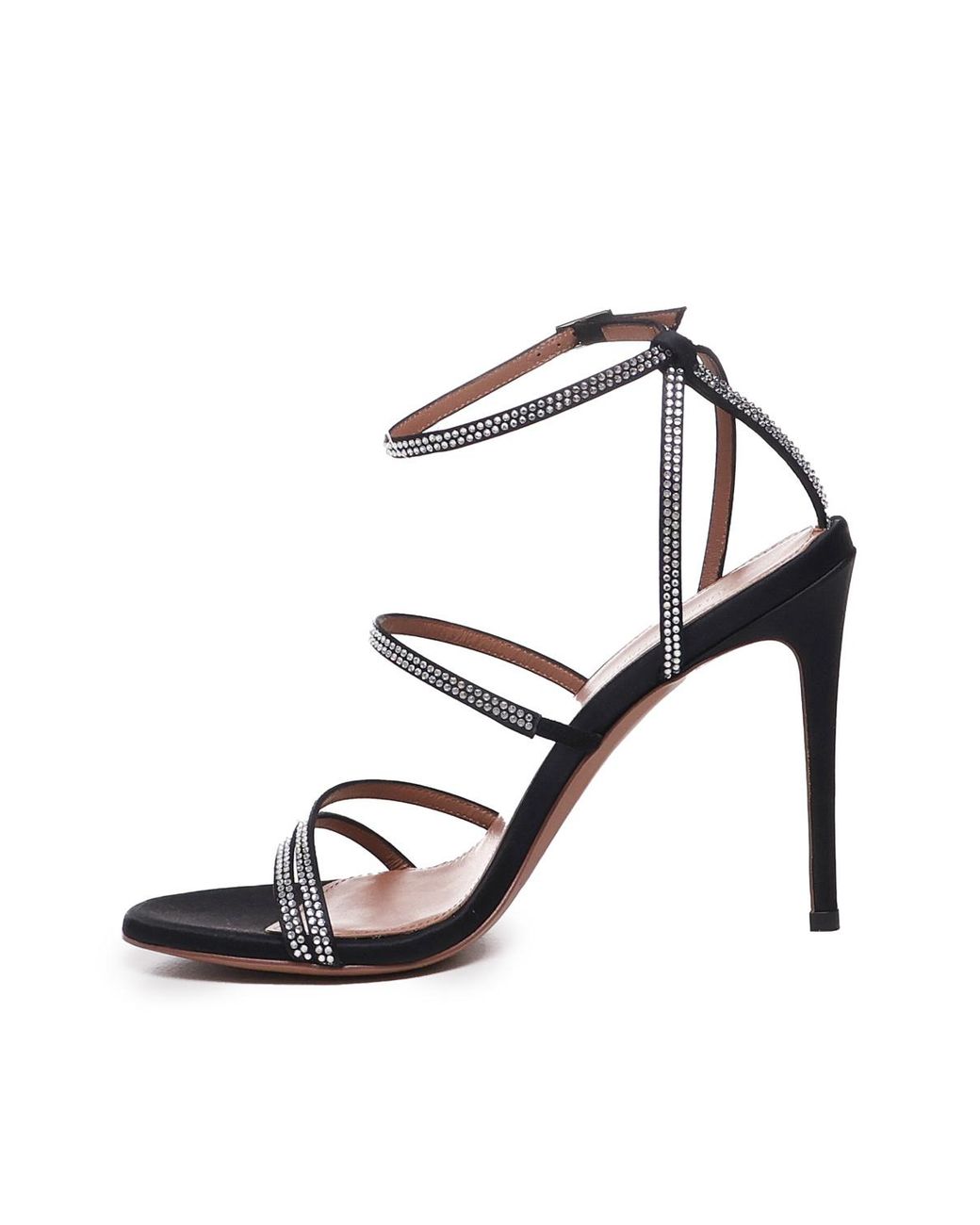 Giuliano Galiano White Mary Rhinestone Sandals