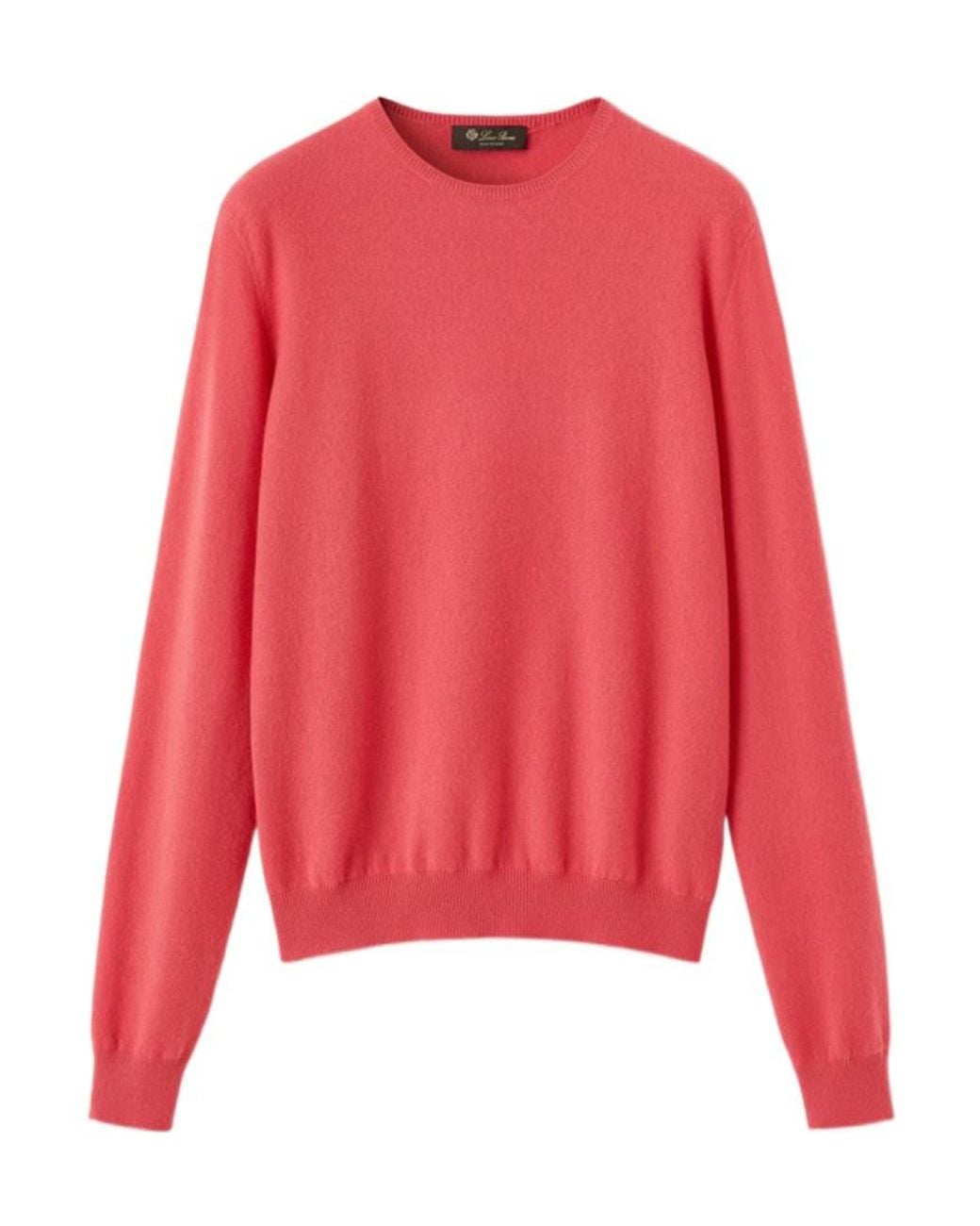 Loro Piana Red Sergio Crewneck Jumper