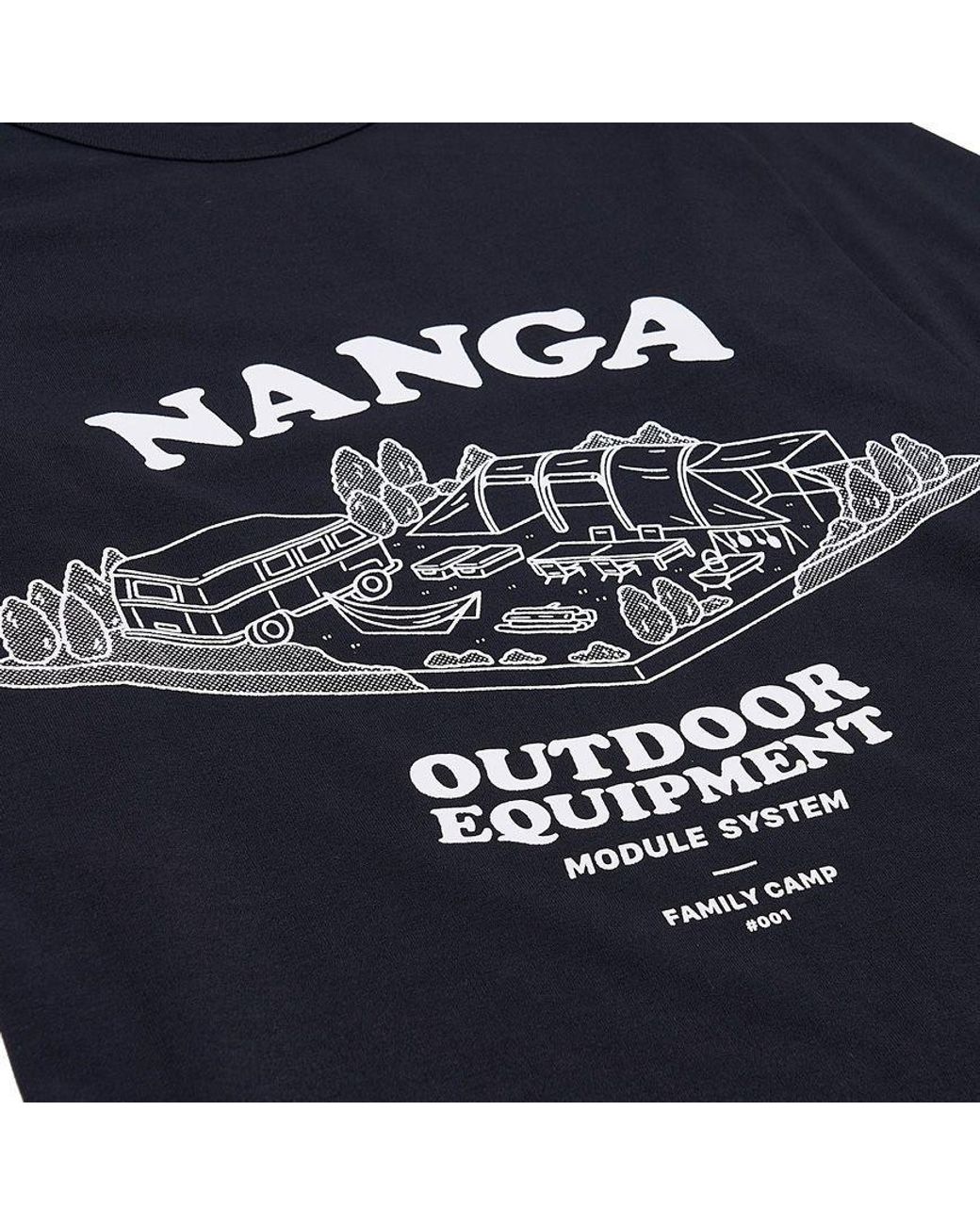 NANGA Blue Dry Mix T-Shirt for men