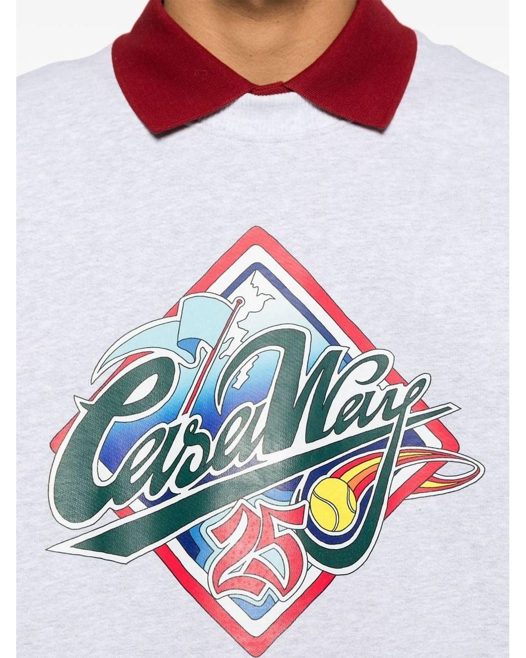 Casablanca White Casa Way Skate Printed Sweatshirt for men