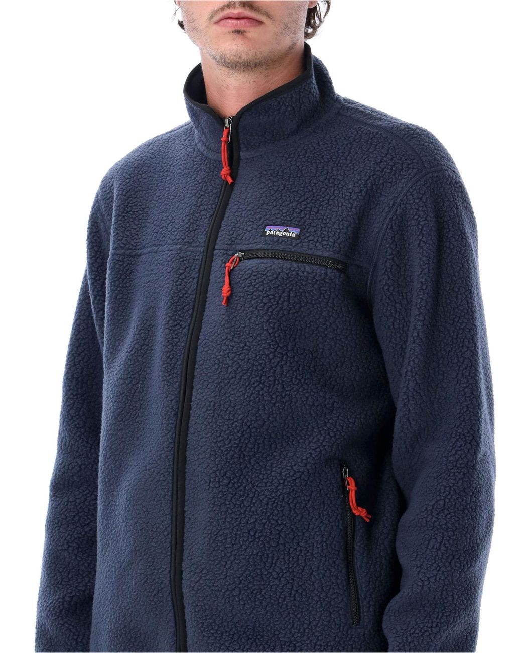 Patagonia Blue Zip-Up Fleece Jacket for men