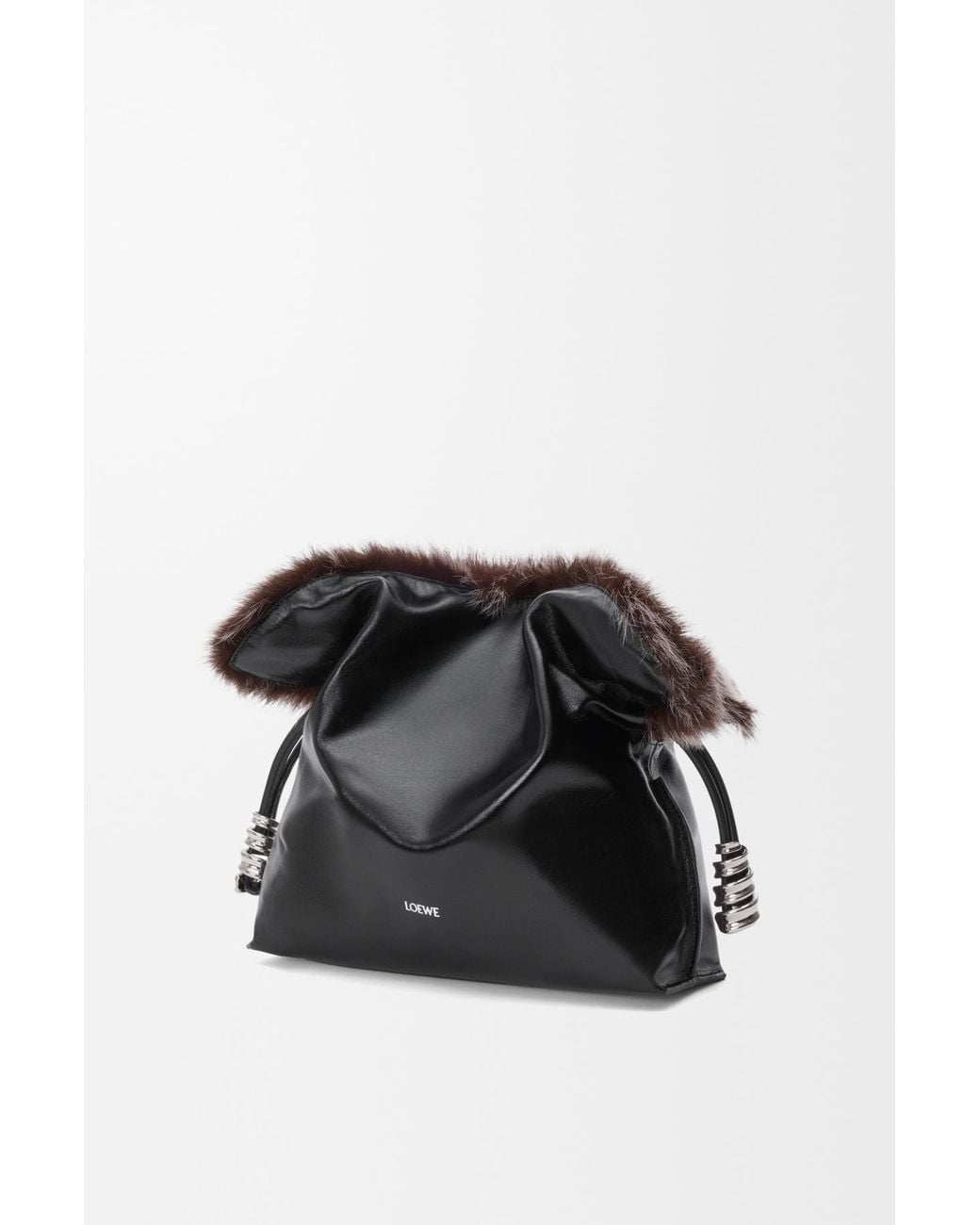 Loewe Black Medium Flamenco Clutch
