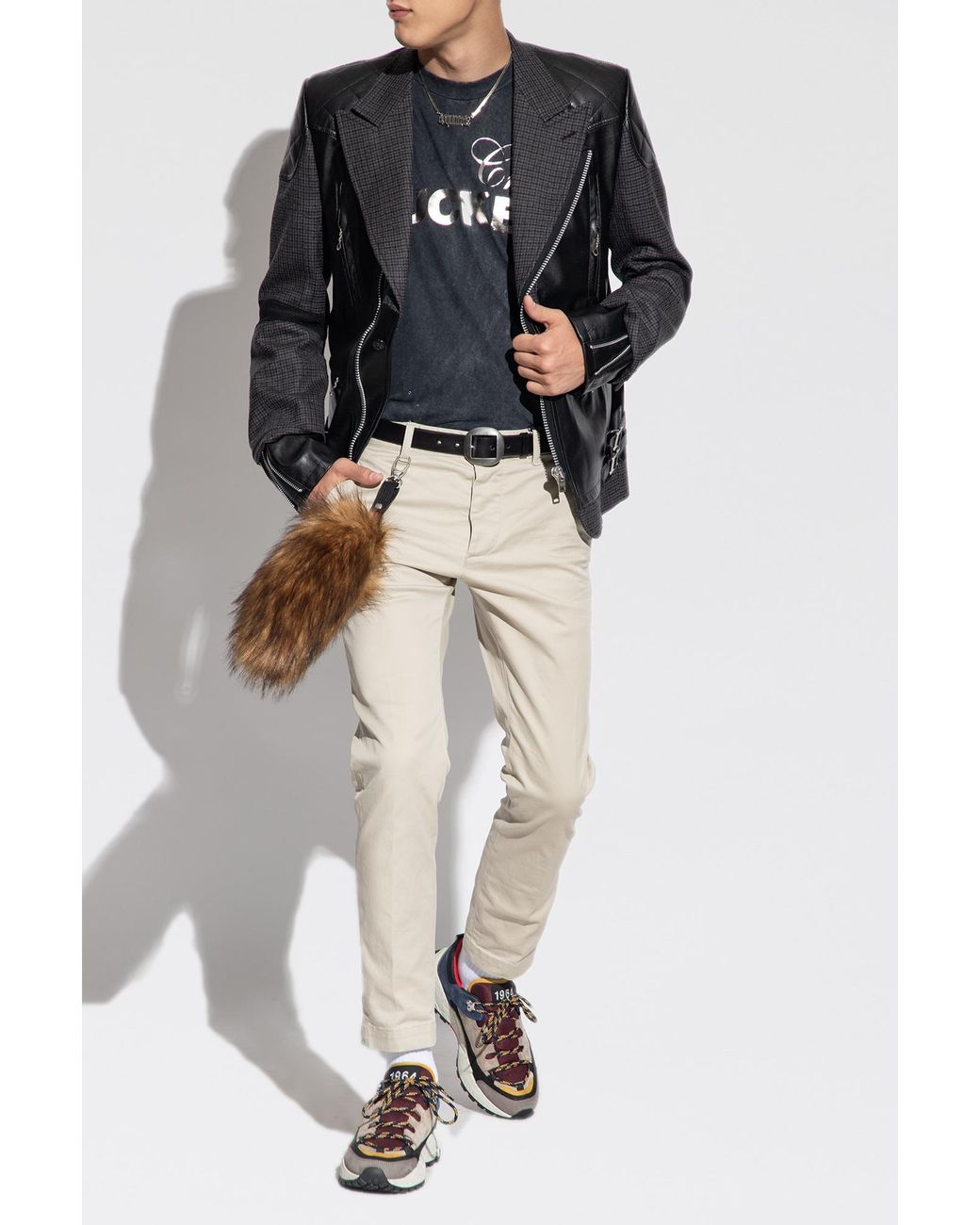 DSquared² Natural Straight Leg Trousers for men