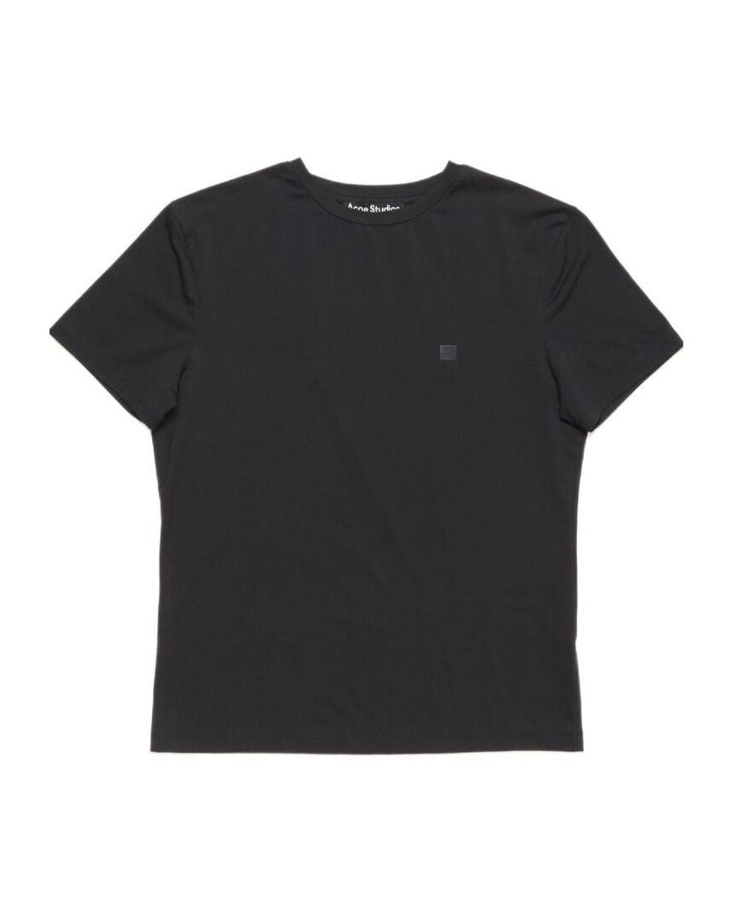 Acne Black Regular Fit T-Shirt for men
