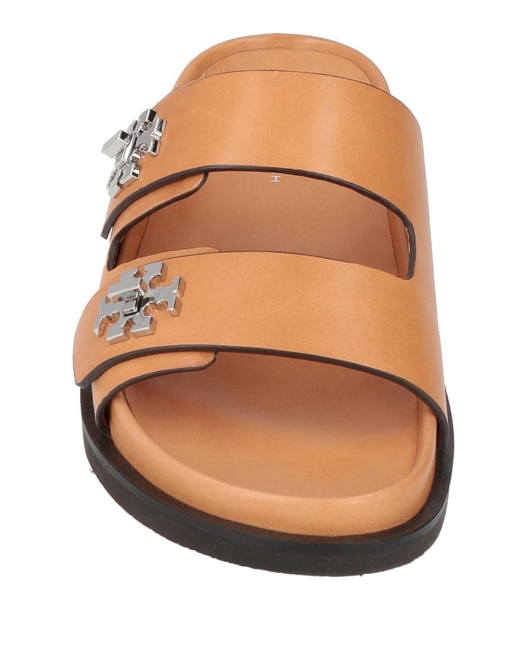 Tory Burch Brown Simple Leather Sandals