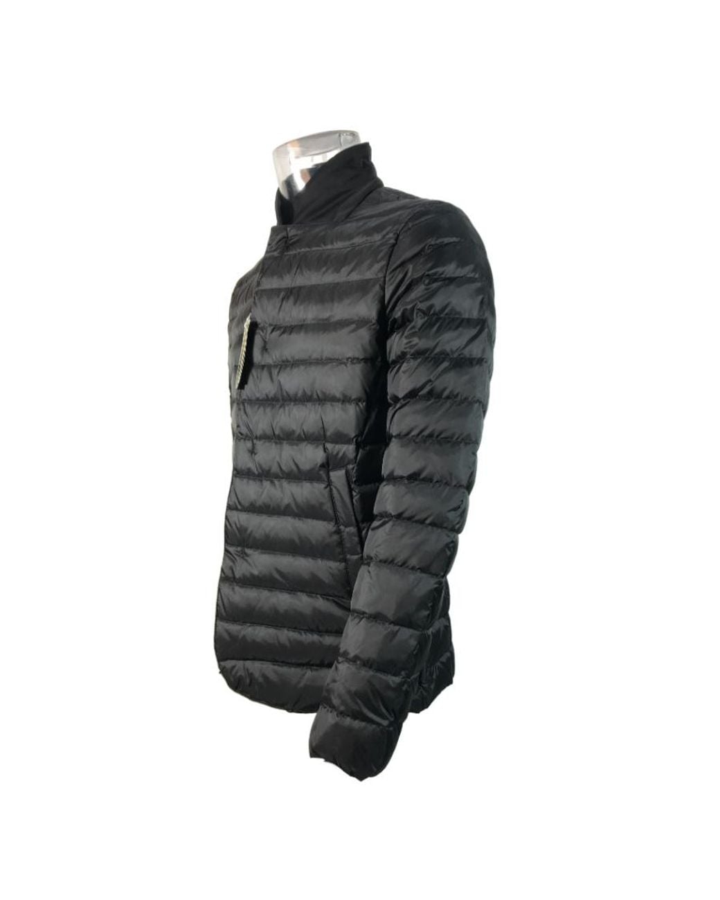 Armani Collezioni Gray Quilted Down Jacket for men