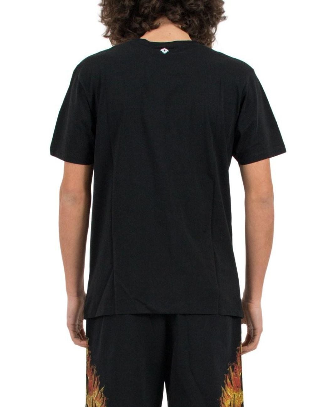 Marcelo Burlon Black Open-Necked Shirt for men