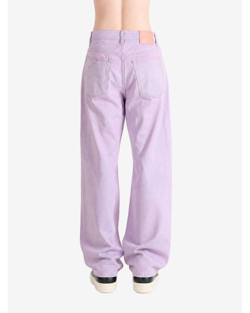 Acne Pink Belt Loop Jeans
