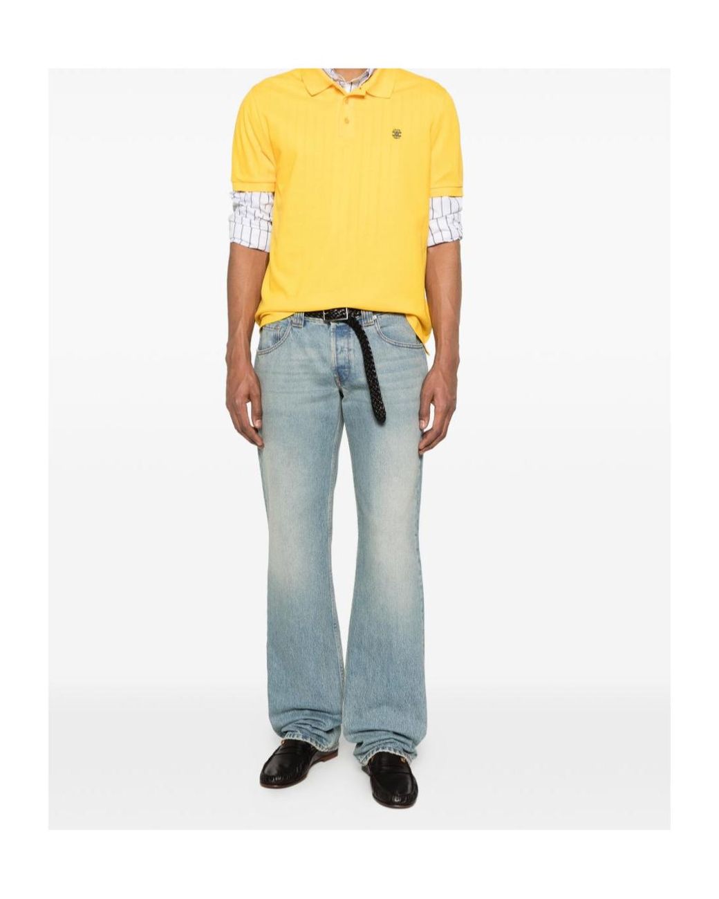 Céline Yellow Polo Shirt for men
