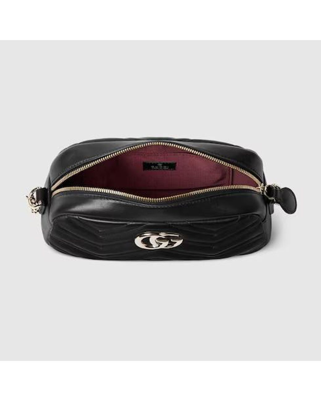 Gucci Black Gg Marmont Small Camera Bag