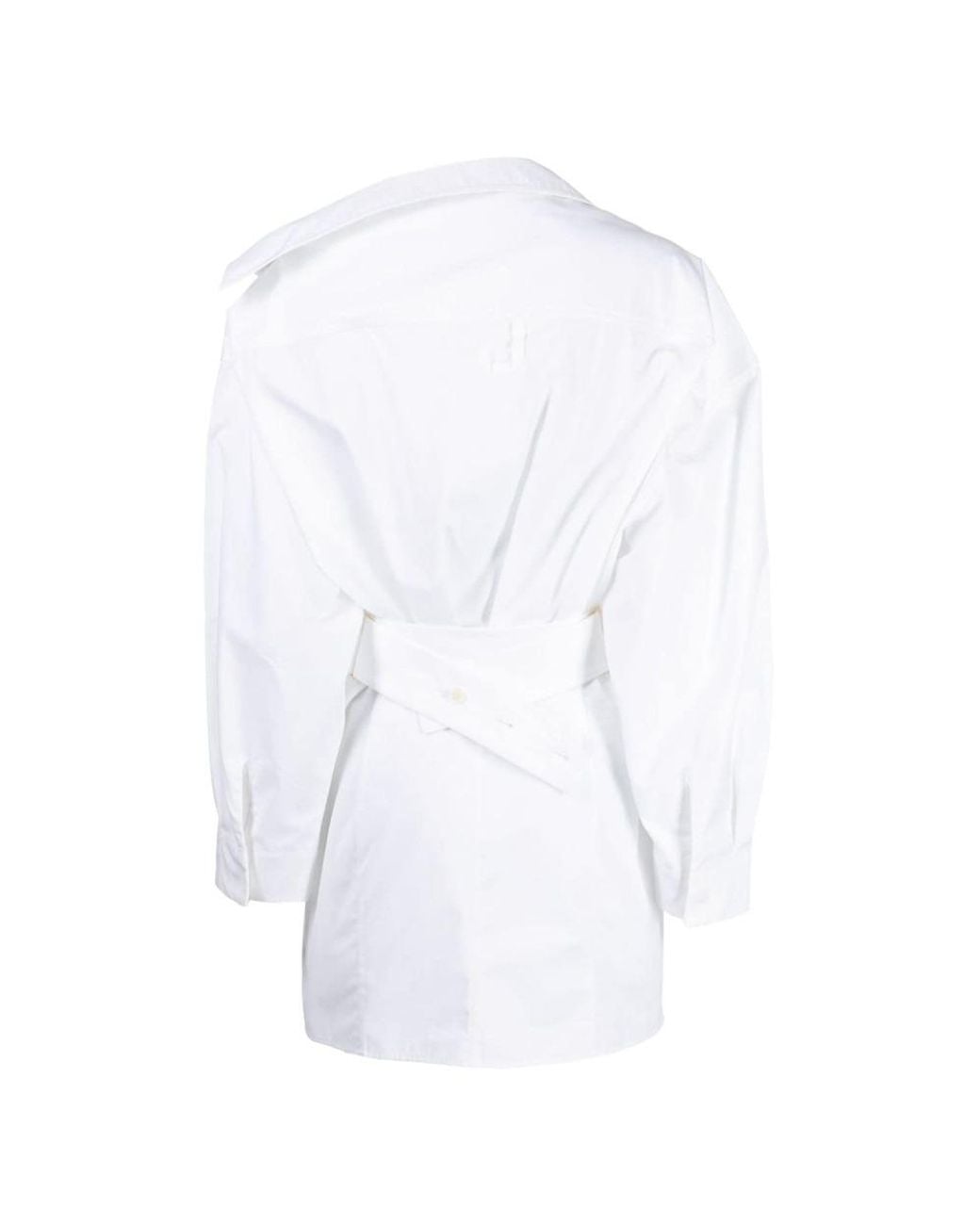 Jacquemus White Collared Long-Sleeve Shirt