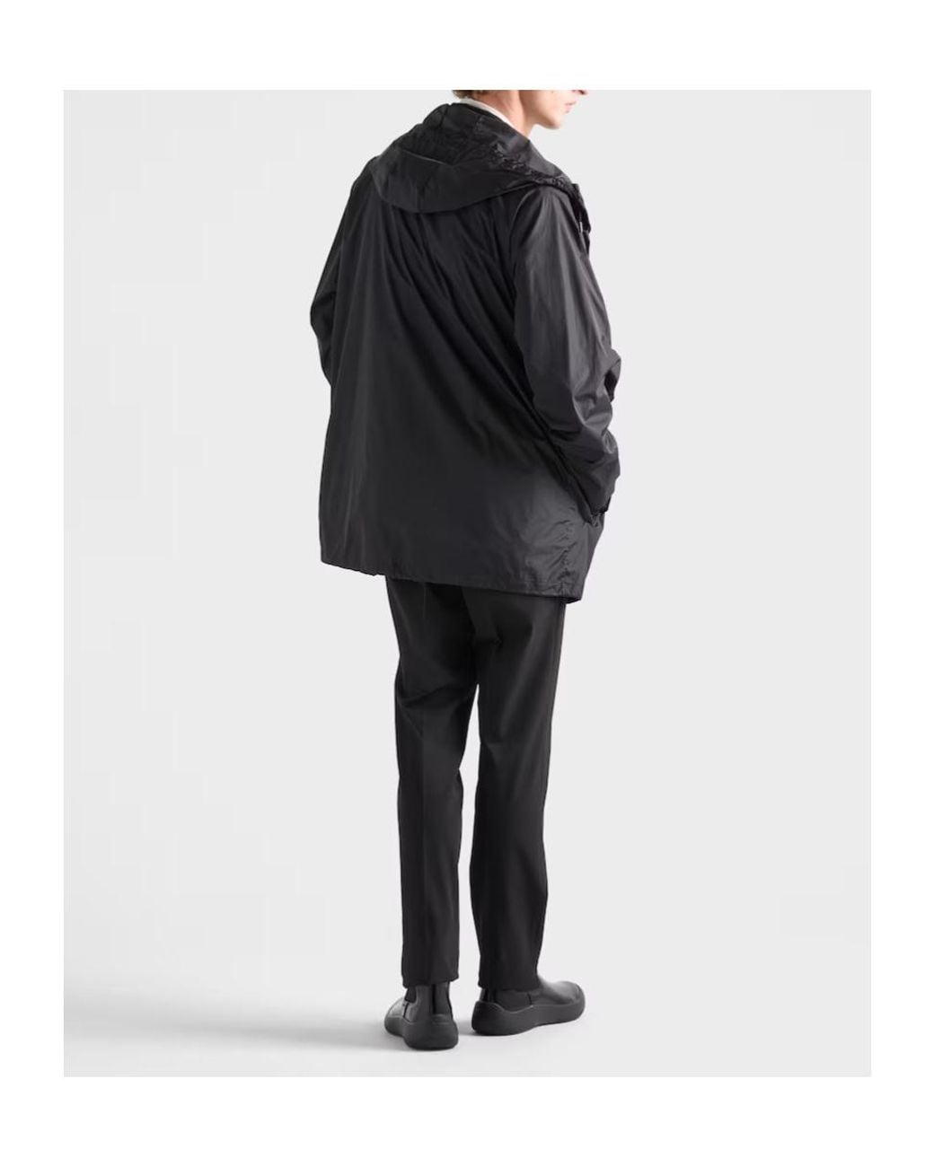 Prada Black Stretch Technical Fabric Pants for men