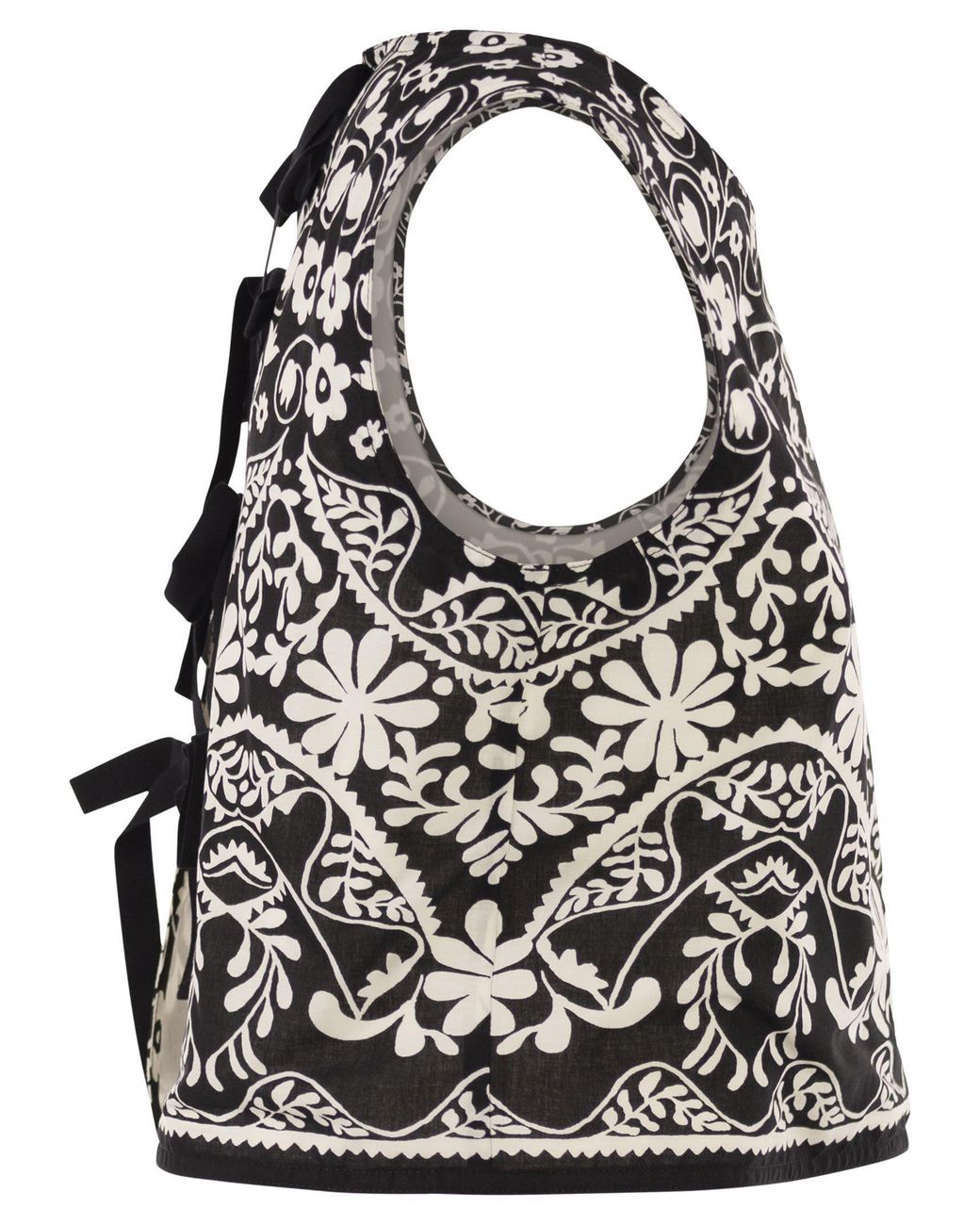 Weekend by Maxmara Black Wkifanale Printed Sleeveless Top
