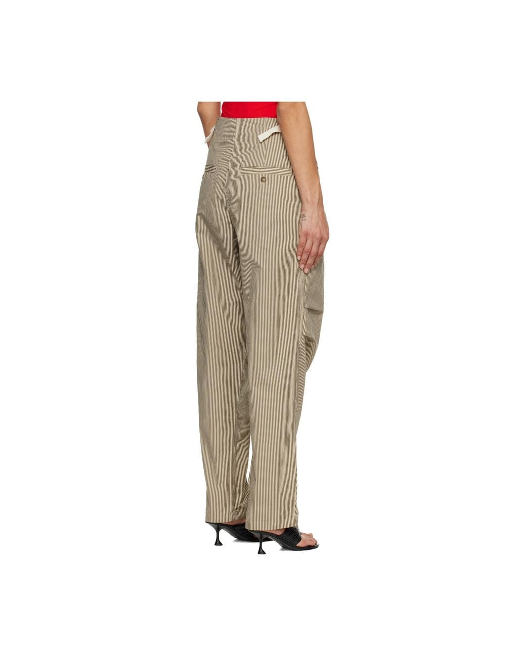 Isabel Marant Multicolor Striped Print Casual Pants