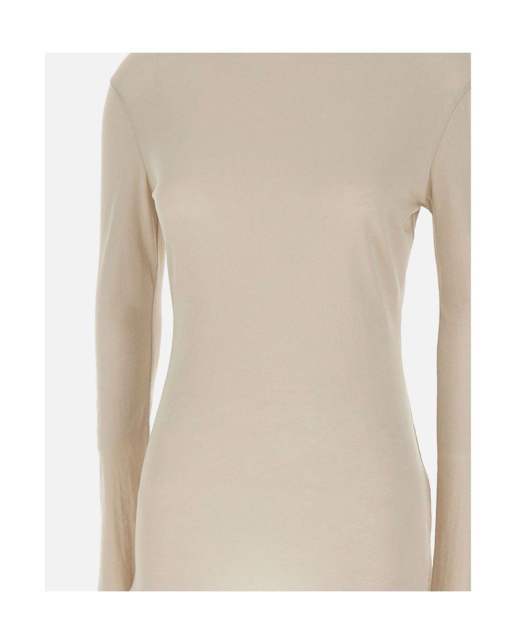 Entire studios Natural Sheer Long Sleeve Knitted Top