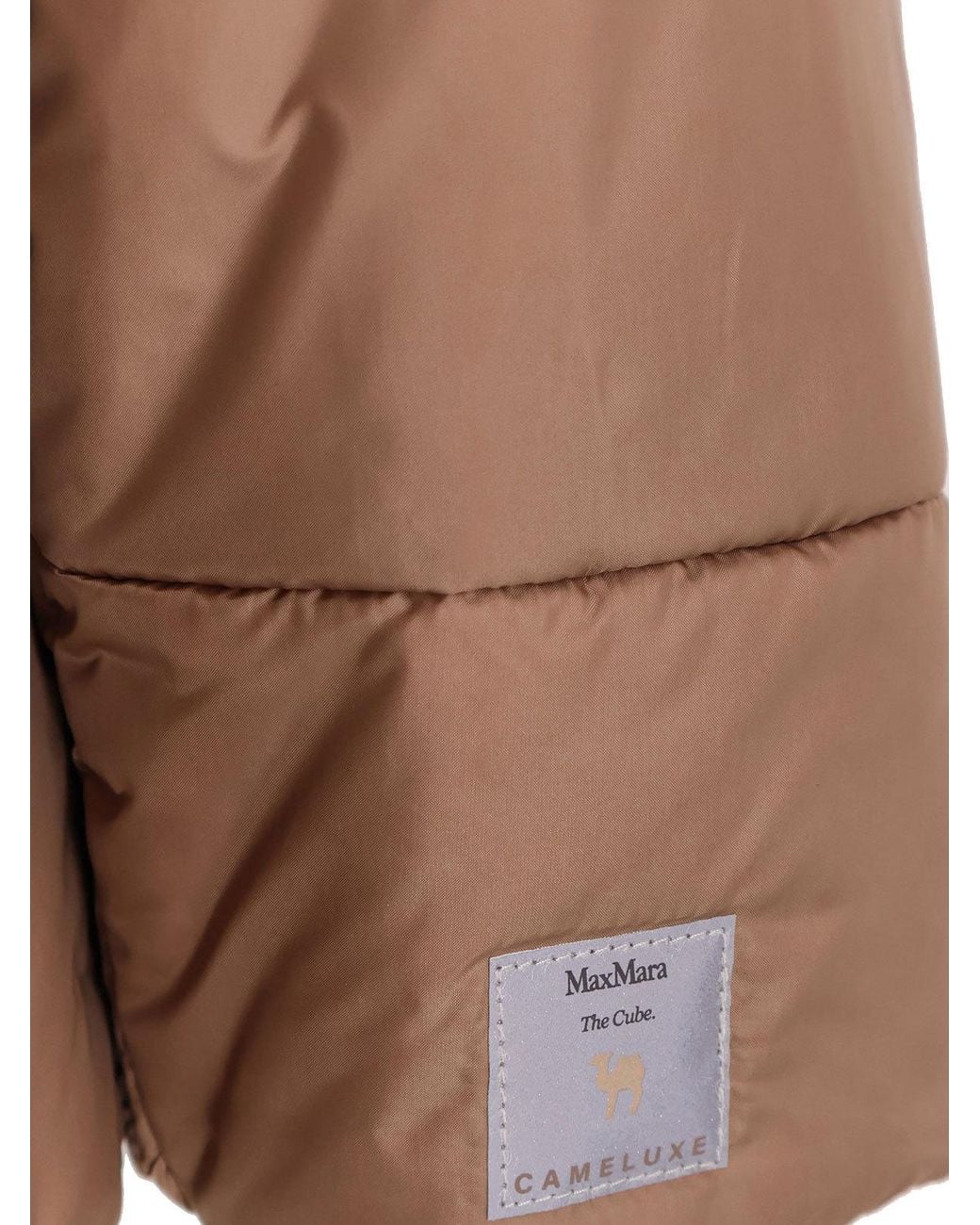 Max Mara Brown The Cube Daria Zip-Up Hooded Jacket