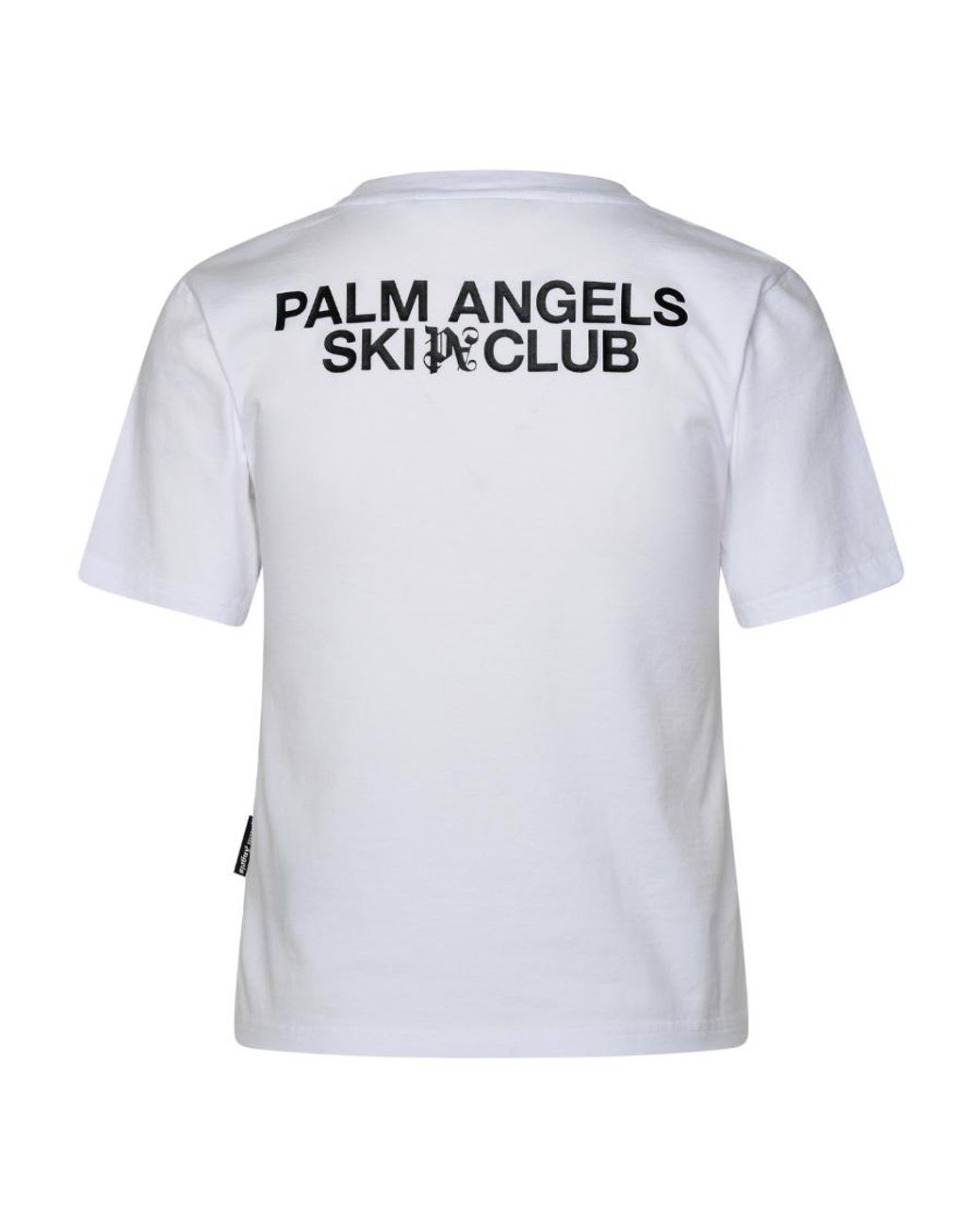 Palm Angels White Logo Patch Crewneck T-Shirt
