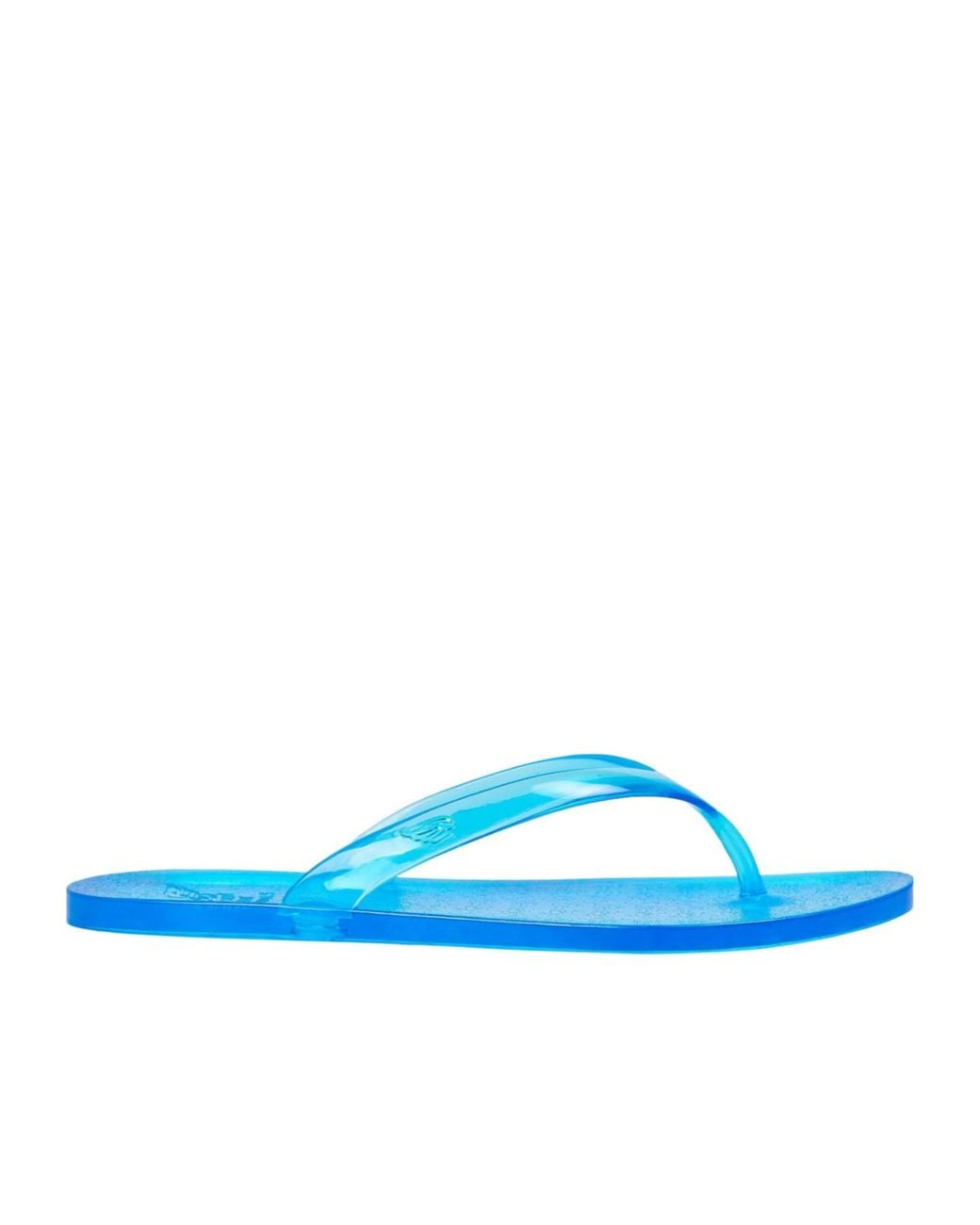 Ancient Greek Sandals Blue Solid Color Flip Flops