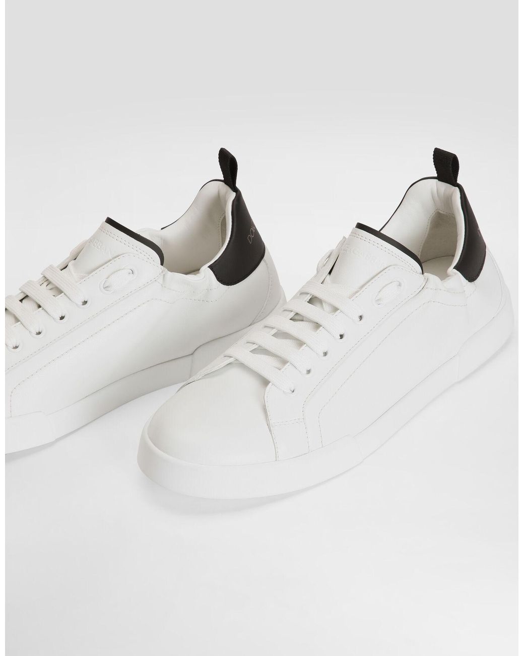 Dolce & Gabbana White Portofino Low-Top Sneakers for men