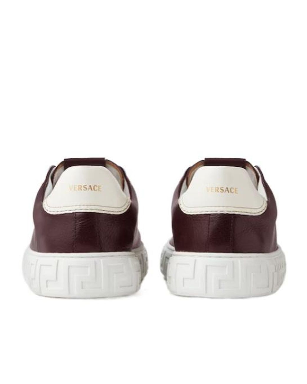 Versace Brown Greca Low-Top Sneakers for men