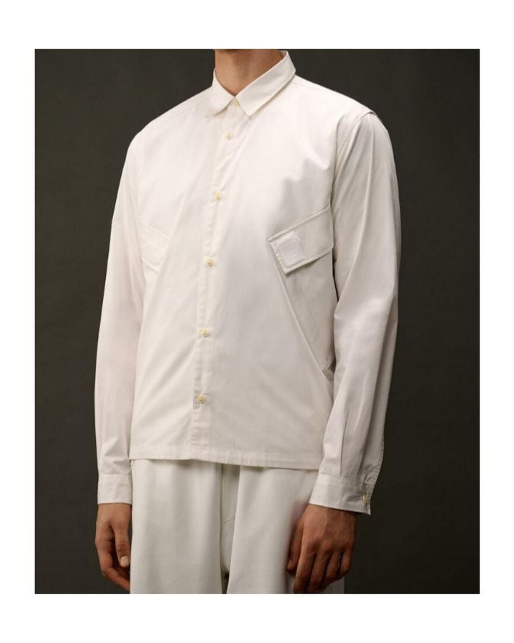 C P Company Natural Button-Up Shirt for men